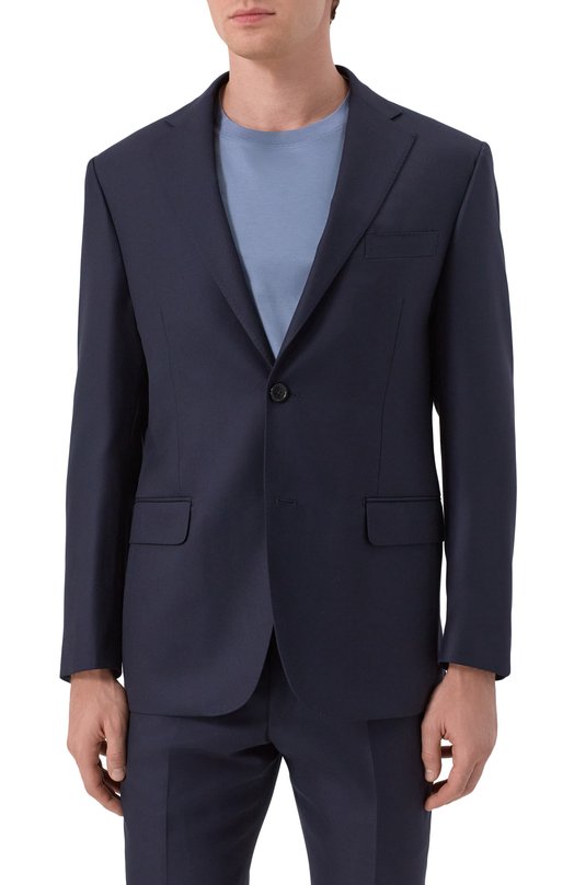 Шерстяной костюм Corneliani 946008-9488757_SET Синий  946008-9488757_SET Фото 4