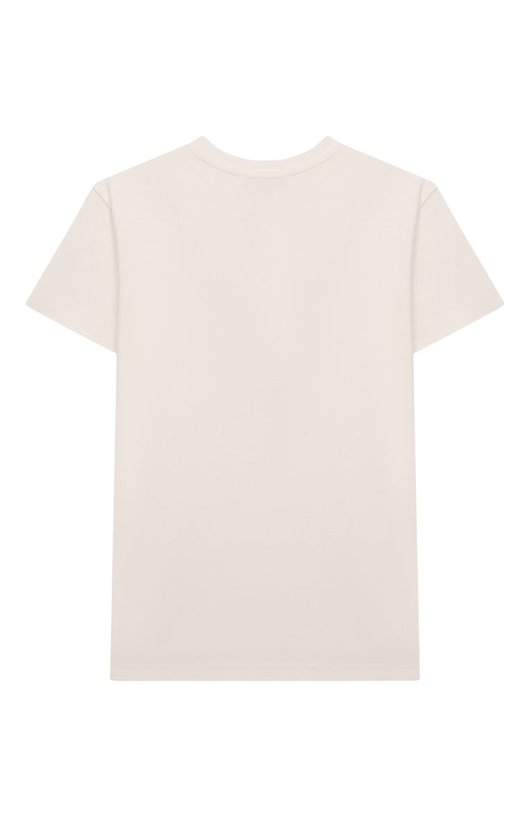 Детское хлопковое платье MARC JACOBS (THE) белого цвета, арт. W60072/2A-5A | Фото 2 (Рукава: Короткие; Материал внешний: Хлопок; Девочки Кросс-КТ: Платье-одежда; Случай: Повседневный; Ростовка одежда: 4 года | 104 см, 5 лет | 110 см, 3 года | 98 см)