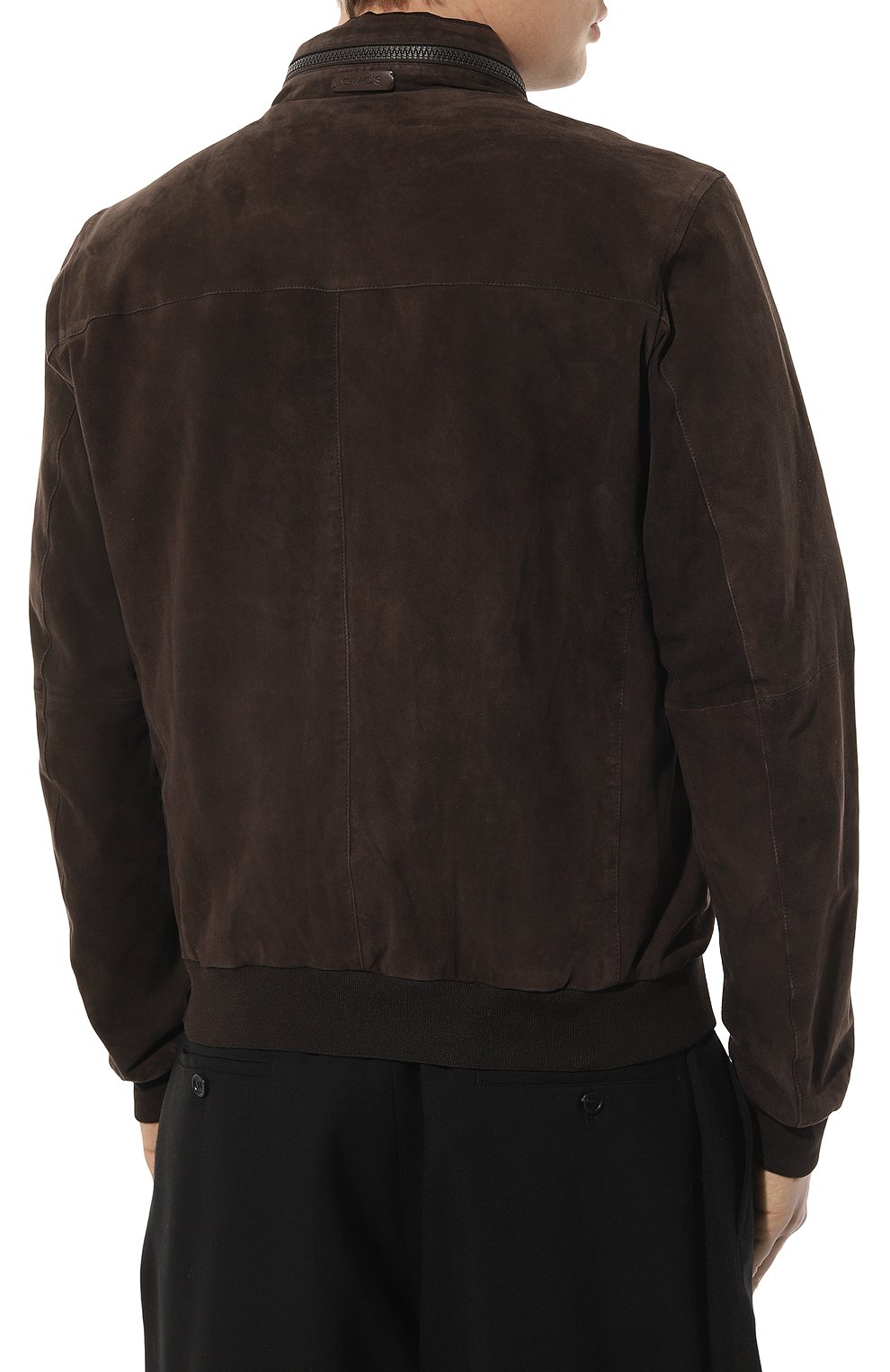 Двусторонний бомбер GIMO'S темно-коричневого цвета по цене 108000 руб., арт. 4S20.1.010.89R, фото 4 Двусторонний бомбер GIMO'S, арт. 4S20.1.010.89R, фото 4