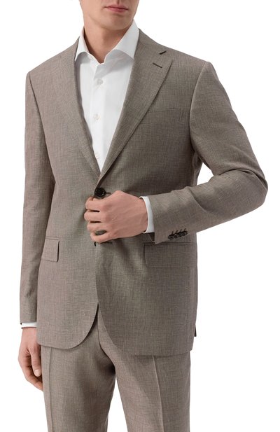 Костюм из шерсти и льна CORNELIANI, арт. 25X008-2518263_SET, фото 3