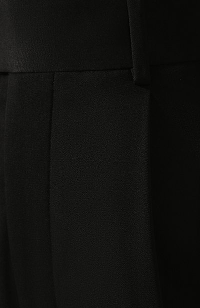 Шерстяные брюки SAINT LAURENT черного цвета по цене 104500 руб., арт. 576644/Y173Q, фото 5 Шерстяные брюки SAINT LAURENT, арт. 576644/Y173Q, фото 5