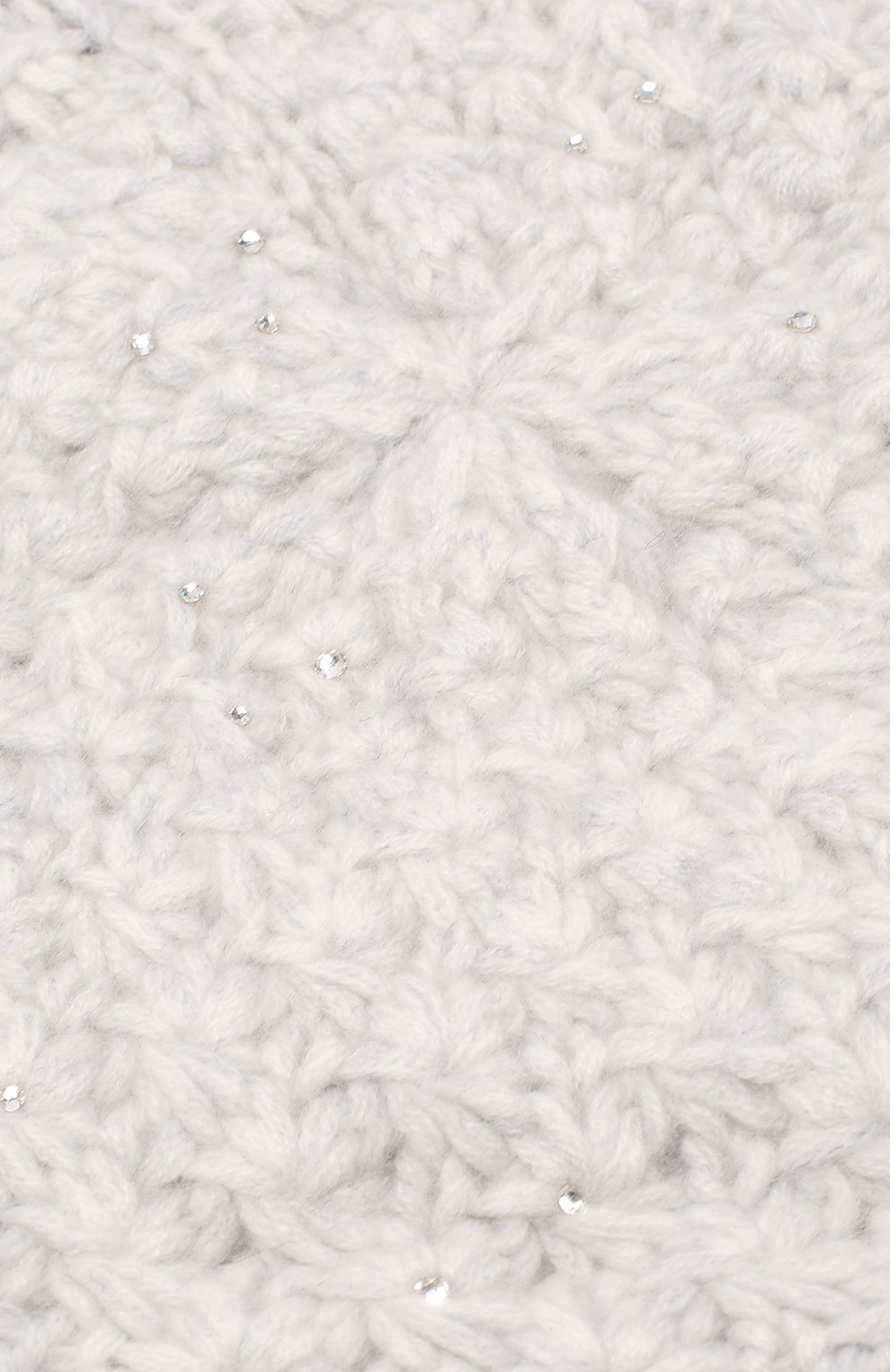 Кашемировый берет с отделкой стразами WILLIAM SHARP светло-серого цвета по цене 46650 руб., арт. A98-3, фото 3 Кашемировый берет с отделкой стразами WILLIAM SHARP, арт. A98-3, фото 3