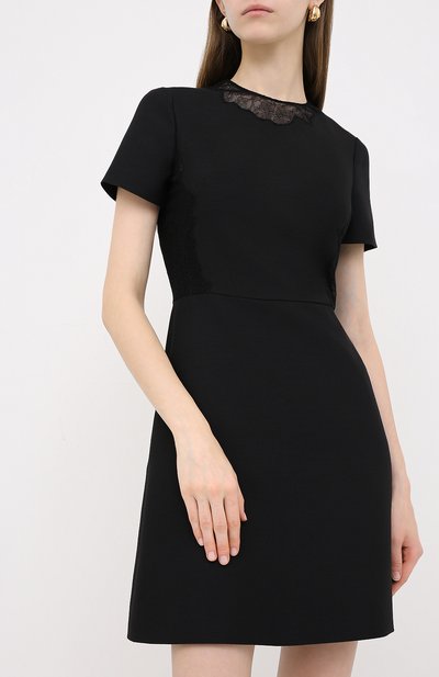 Платье из шерсти и шелка VALENTINO, арт. UB3VATE01CF, фото 3