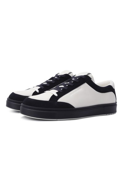 Мужские кожаные кеды EMPORIO ARMANI, арт. EM004784/AF23198