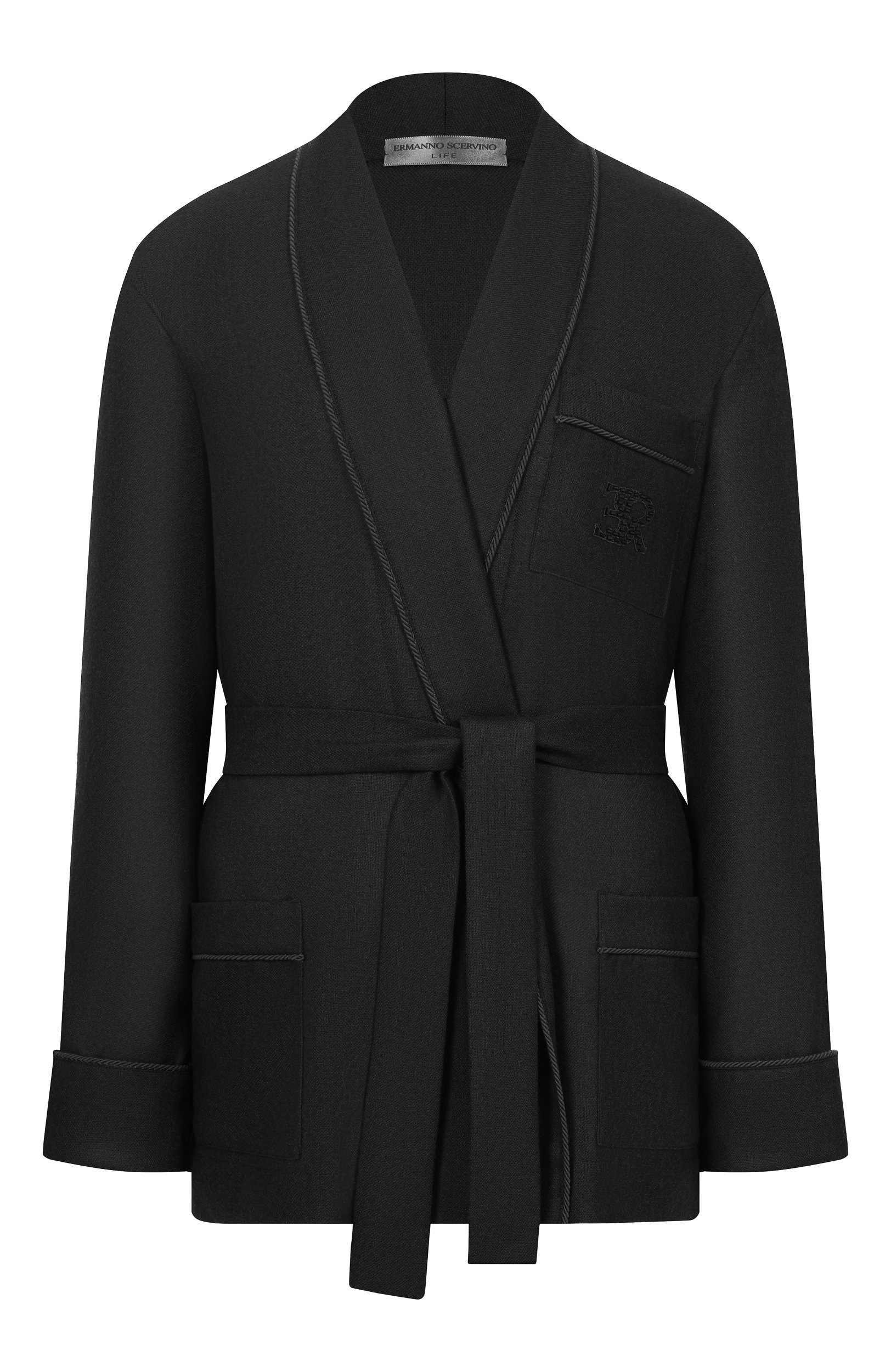Шерстяная блузка ERMANNO SCERVINO черного цвета по цене 104000 руб., арт. D494I601XYI, фото 1 Шерстяная блузка ERMANNO SCERVINO, арт. D494I601XYI, фото 1