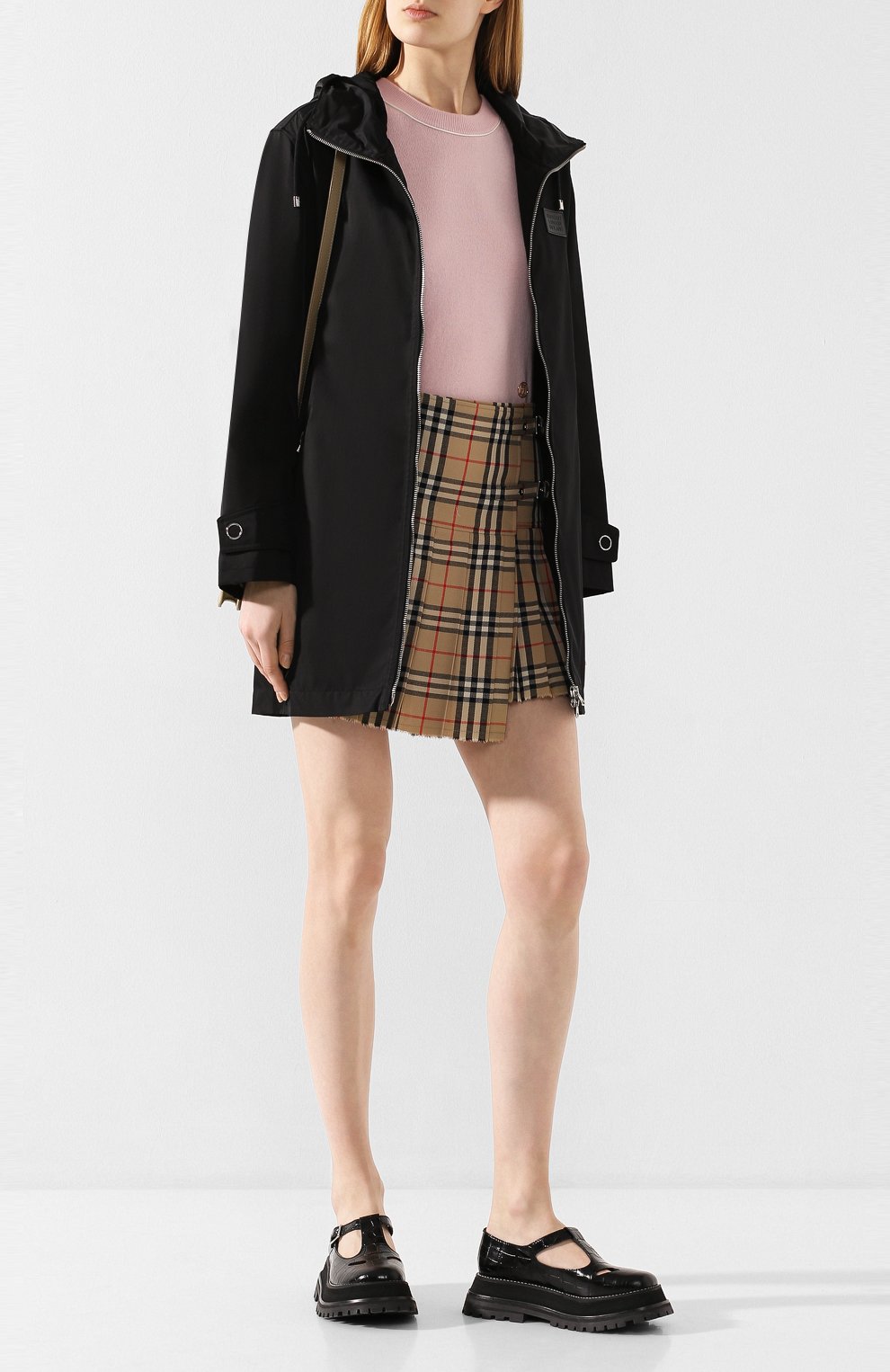Плащ knighton BURBERRY черного цвета по цене 176500 руб., арт. 8026148, фото 2 Плащ knighton BURBERRY, арт. 8026148, фото 2