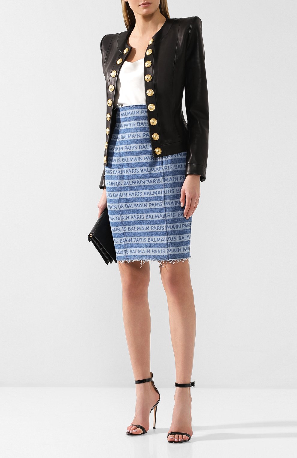 Кожаный жакет BALMAIN, арт. RF17762/L053, фото 2