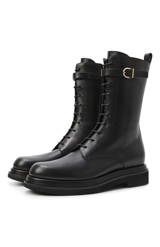 Кожаные ботинки Giorgio Armani GW001516/AF14846 Чёрный GW001516/AF14846