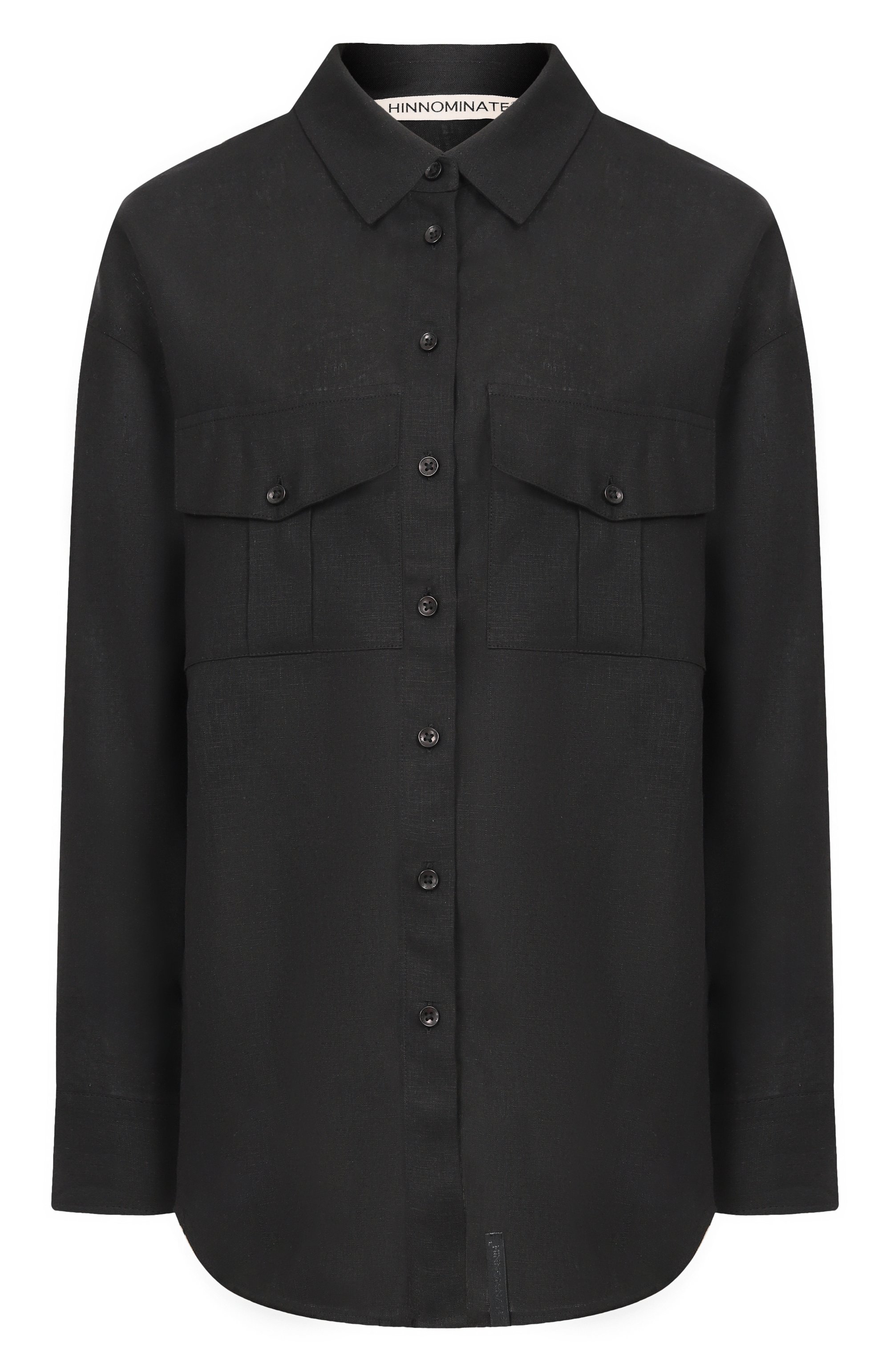 Рубашка изо льна и вискозы HINNOMINATE, арт. HMABW02631, фото 1