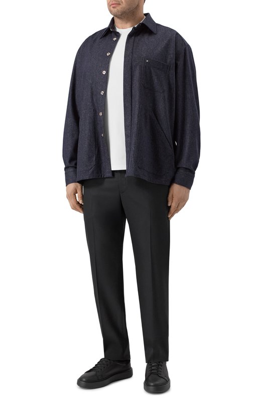 Шерстяные брюки Stefano Ricci M1T5300016/W609 Серый  M1T5300016/W609 Фото 2