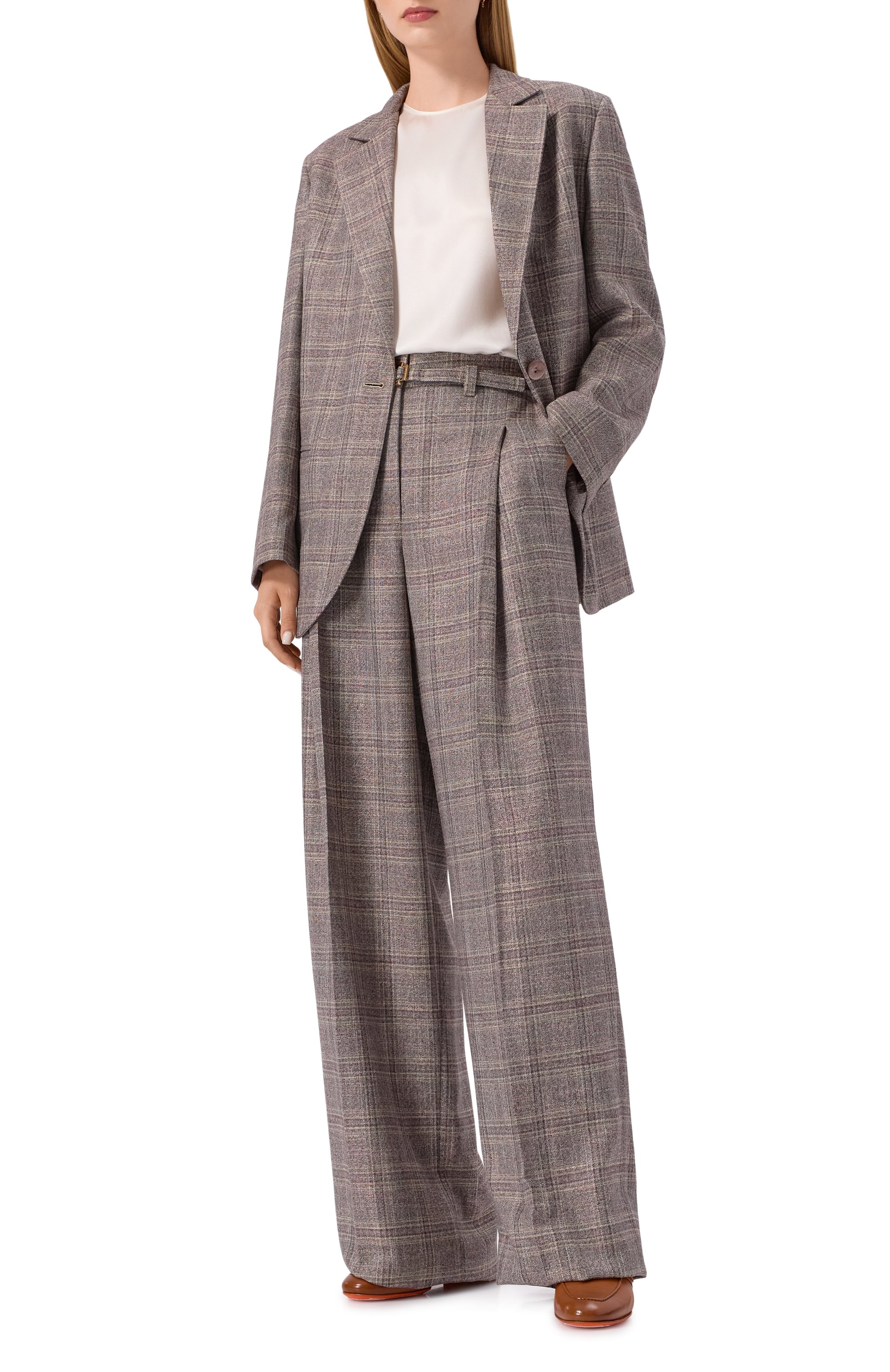 Брюки из шерсти и вискозы AGNONA, арт. T71004E/Q1044E, фото 2