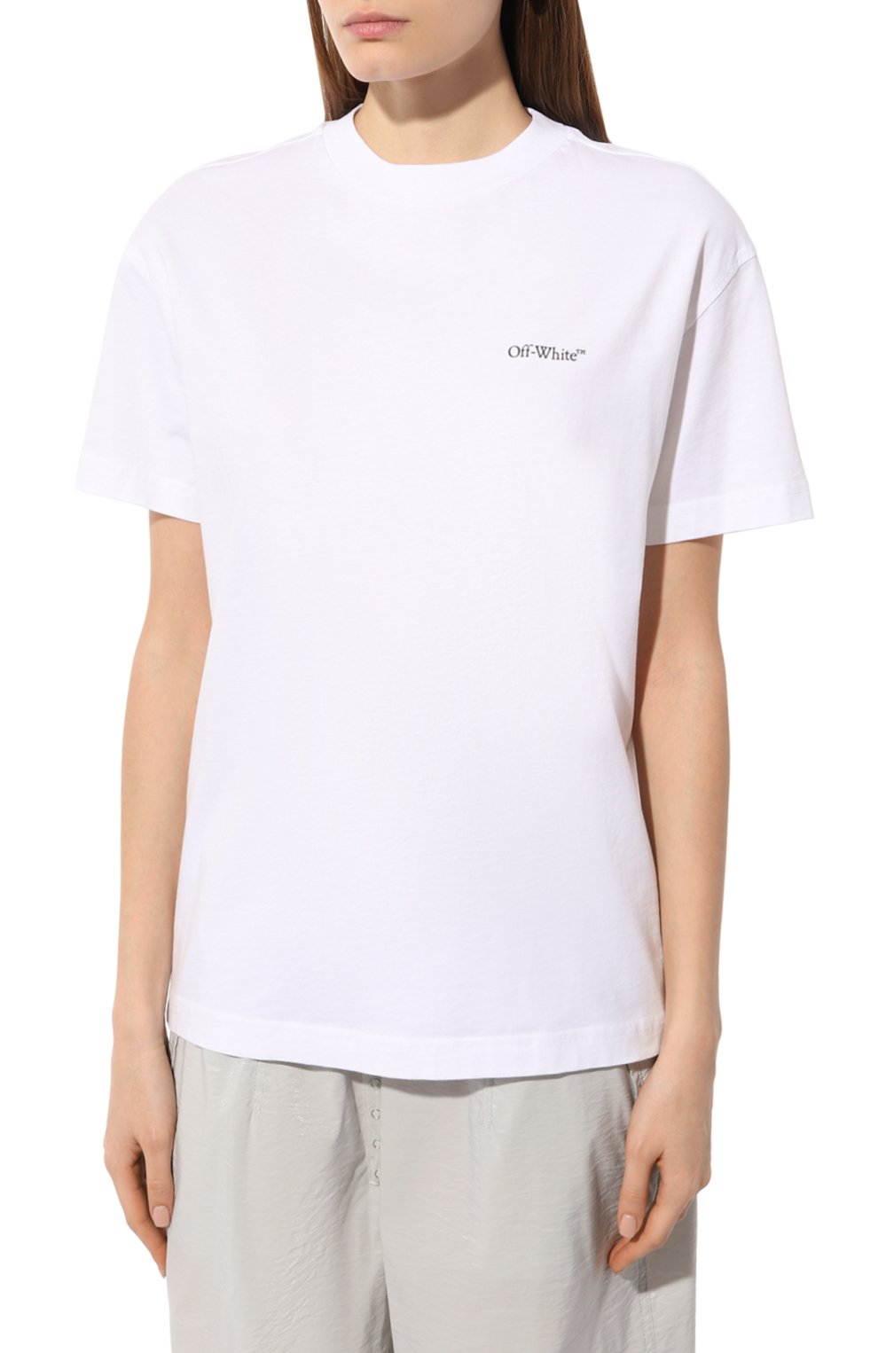 Хлопковая футболка OFF-WHITE, арт. 0WAA089S24JER001, фото 3