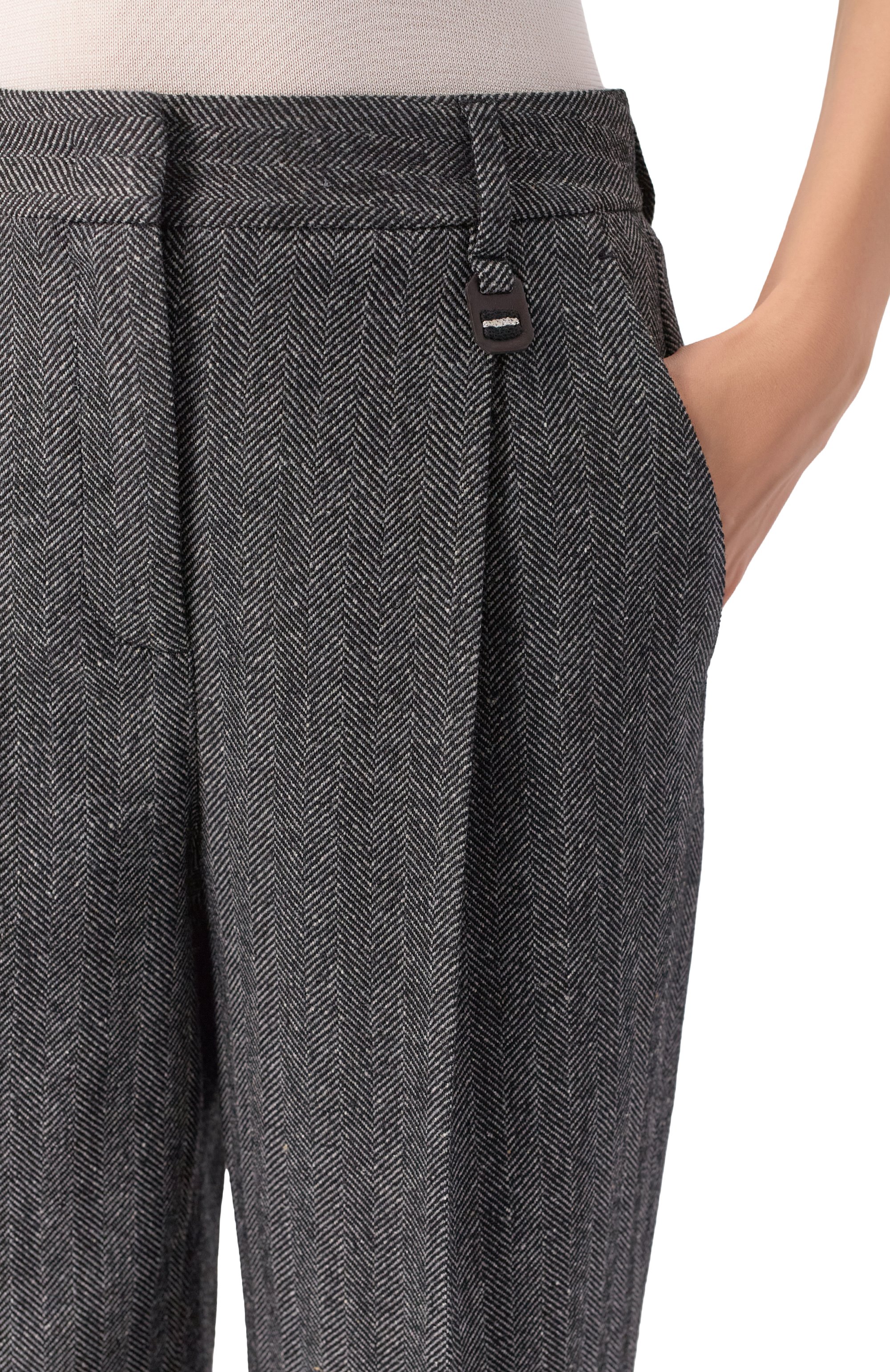 Брюки из шерсти и шелка LORENA ANTONIAZZI, арт. PA30B/5044, фото 5