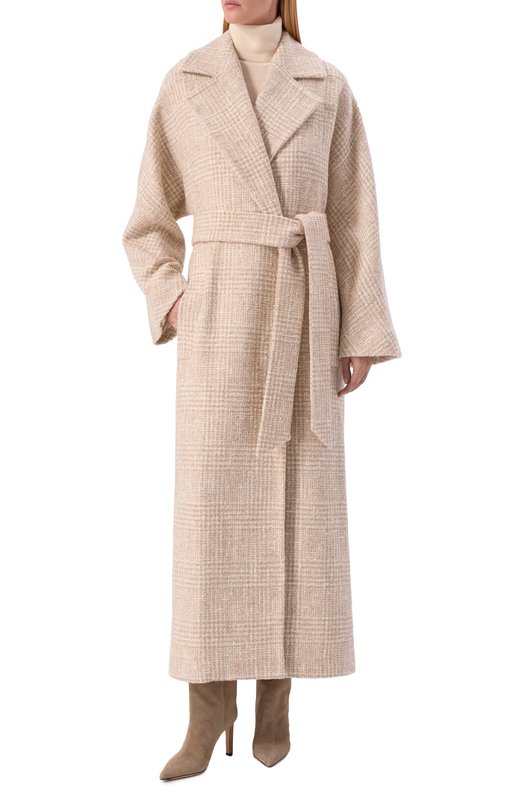 Шерстяное пальто Kiton D60608K0519G02 Бежевый  D60608K0519G02 Фото 2