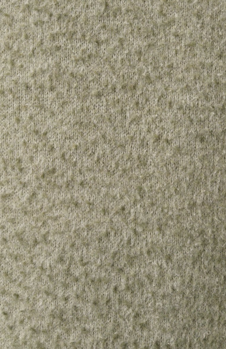 Мужской джемпер из хлопка и шерсти MAISON MARGIELA светло-зеленого цвета, арт. S50HL0033/M13108 | Фото 6 (Драгоценные камни: Проставлено; Рукава: Длинные; Материал сплава: Проставлено; Материал внешний: Шерсть, Хлопок; Длина (для топов): Стандартные; Мужское Кросс-КТ: Джемперы; Стили: Кэжуэл, Минимализм; Вырез: Круглый; Принт: Без принта)