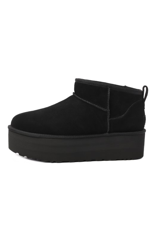 Замшевые угги Classic Ultra Mini Platform UGG 1135092 Чёрный  1135092 Фото 4