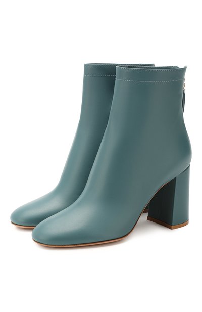 Кожаные ботильоны GIANVITO ROSSI голубого цвета по цене 121500 руб., арт. G73525.85RIC.VGIAMEL, фото 1 Кожаные ботильоны GIANVITO ROSSI, арт. G73525.85RIC.VGIAMEL, фото 1
