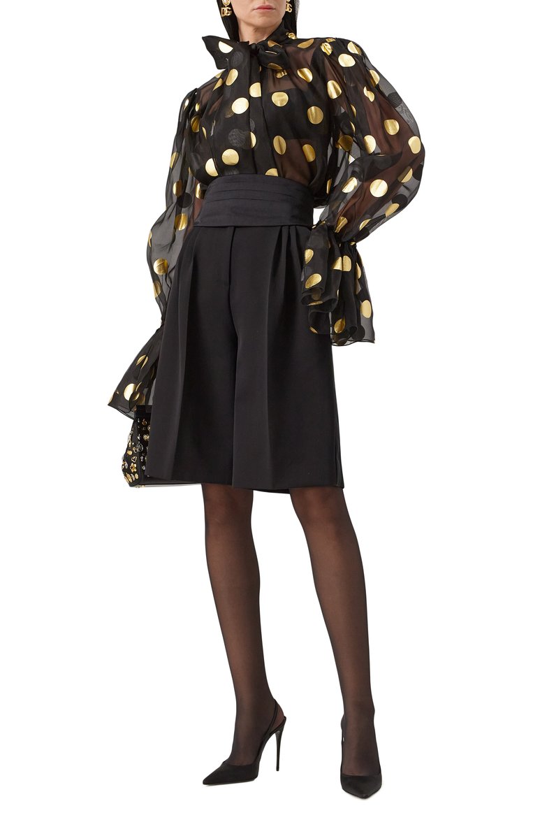 Женские текстильные туфли lollo DOLCE & GABBANA черного цвета, арт. CG0779/AV957 | Фото 2 (Материал внешний: Текстиль; Каблук тип: Шпилька; Каблук высота: Высокий; Подошва: Плоская; Материал внутренний: Натуральная кожа; Женское Кросс-КТ: Слингбэки)