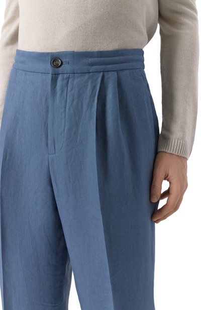 Льняные брюки BRUNELLO CUCINELLI, арт. MP420E1620, фото 5