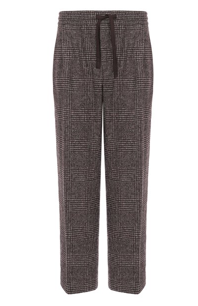 Мужские брюки из шерсти и хлопка DOLCE & GABBANA, арт. GP12RT/FQMKD