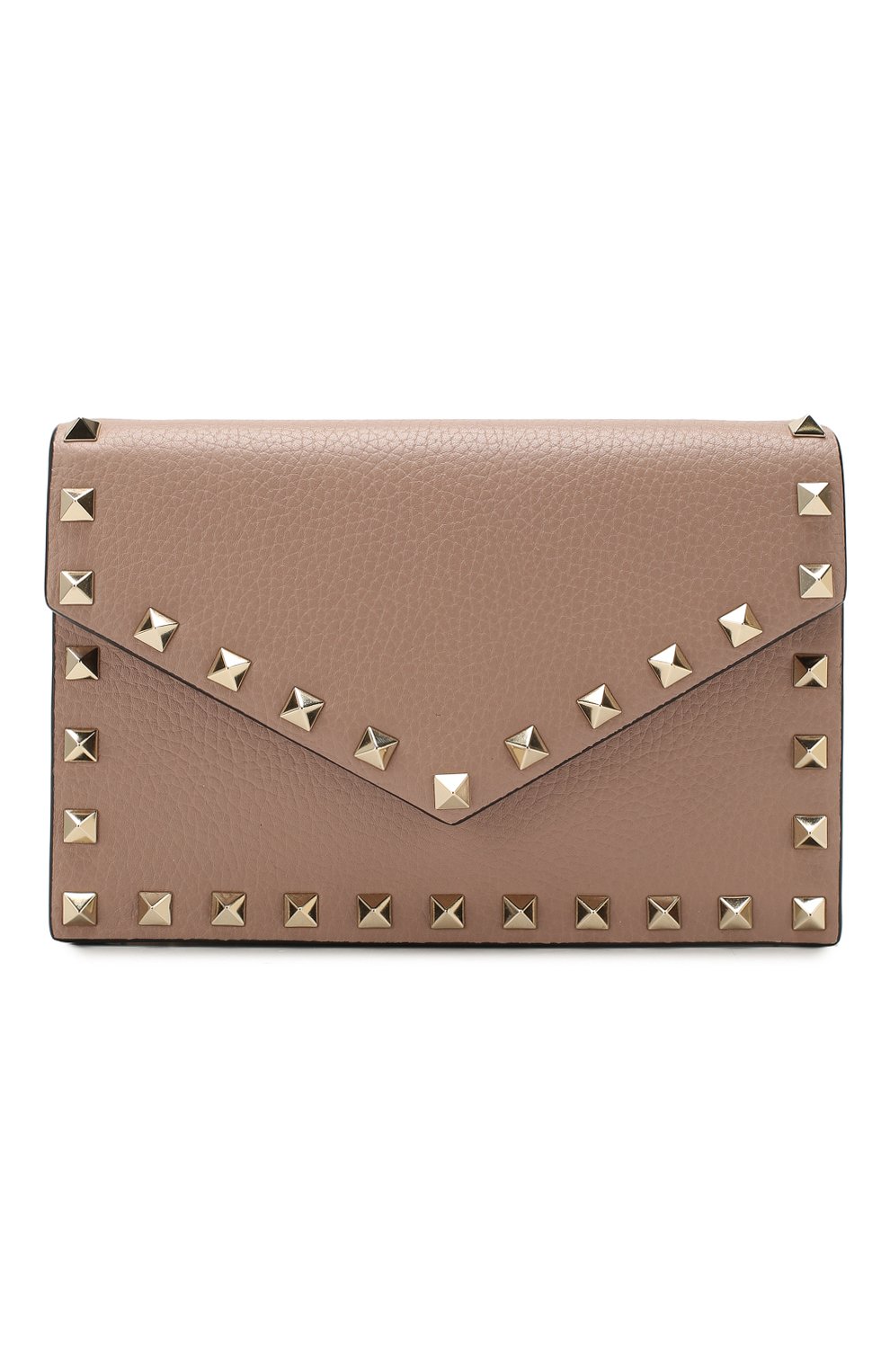 Клатч rockstud VALENTINO бежевого цвета по цене 99500 руб., арт. TW2P0Q58/VSH, фото 1 Клатч rockstud VALENTINO, арт. TW2P0Q58/VSH, фото 1