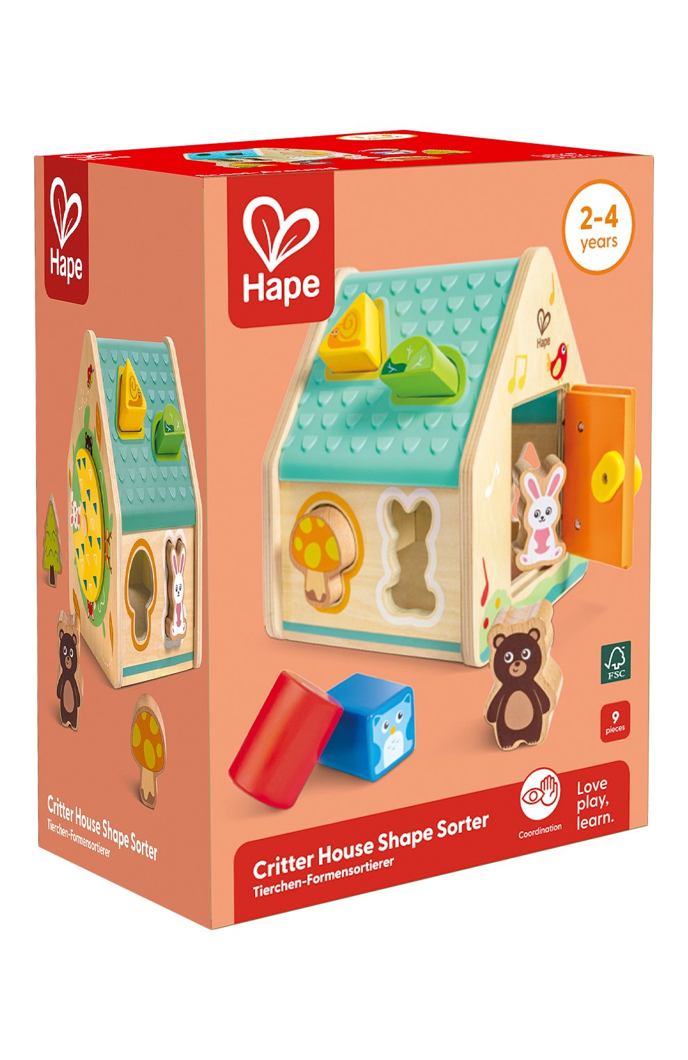Игрушка-сортер домик на дереве HAPE, арт. E0515_HP, фото 2