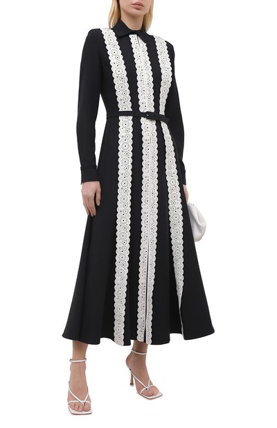Шелковое платье GABRIELA HEARST черно-белого цвета по цене 457000 руб., арт. 321427 S042, фото 2 Шелковое платье GABRIELA HEARST, арт. 321427 S042, фото 2