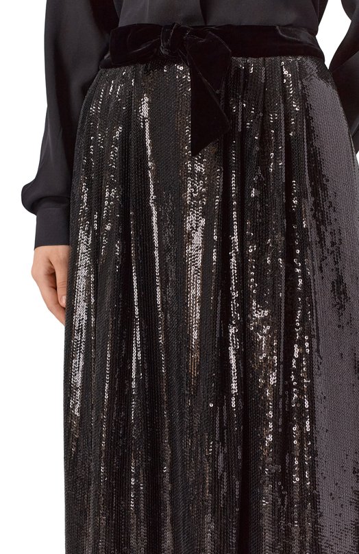Юбка с отделкой пайетками Emporio Armani EW001355/AF14321 Чёрный  EW001355/AF14321 Фото 5