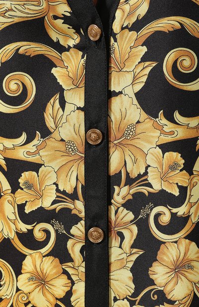 Шелковая блузка VERSACE разноцветного цвета по цене 162000 руб., арт. A81722/A228617, фото 5 Шелковая блузка VERSACE, арт. A81722/A228617, фото 5