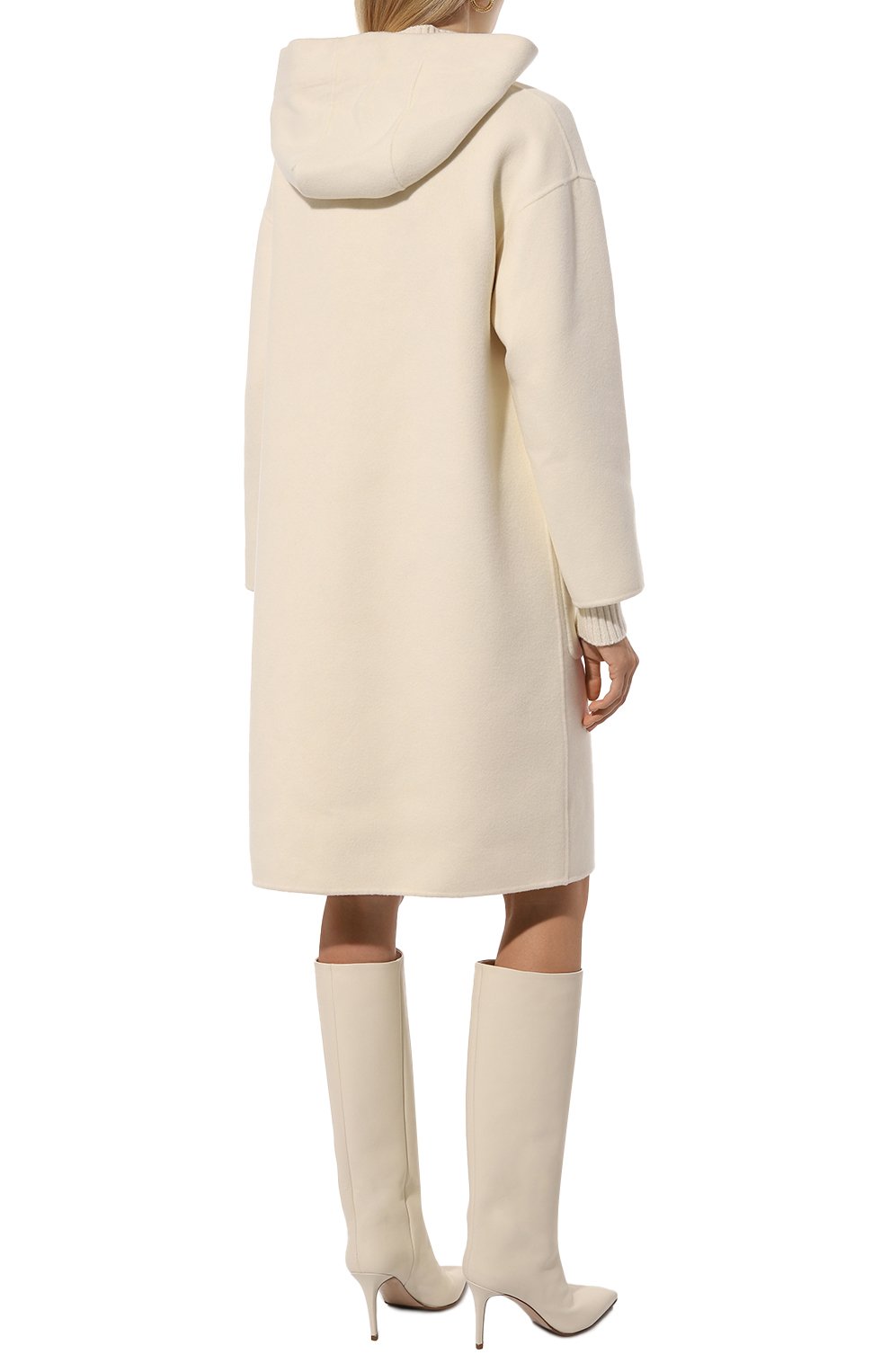 Шерстяное пальто DIEGO M кремового цвета по цене 107500 руб., арт. 24IP-Z403, фото 4 Шерстяное пальто DIEGO M, арт. 24IP-Z403, фото 4