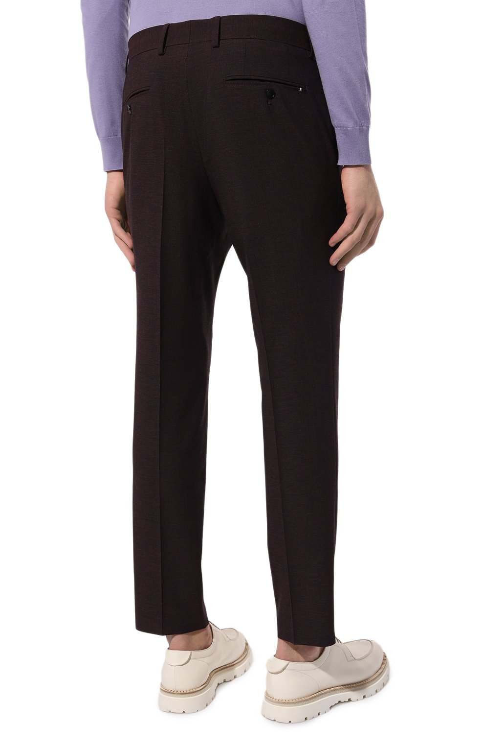 Брюки из шерсти и вискозы BOSS, арт. 50521041, фото 4