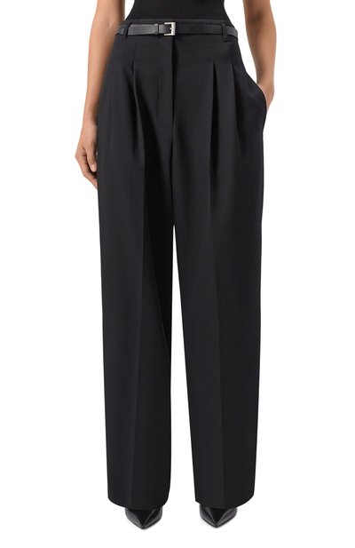 Шерстяные брюки JUUN.J черного цвета по цене 67300 руб., арт. JW5921W01, фото 3 Шерстяные брюки JUUN.J, арт. JW5921W01, фото 3