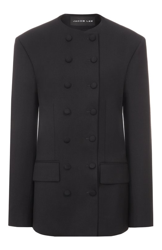 Шерстяной жакет Jacob Lee WWB2058AW25B Чёрный WWB2058AW25B