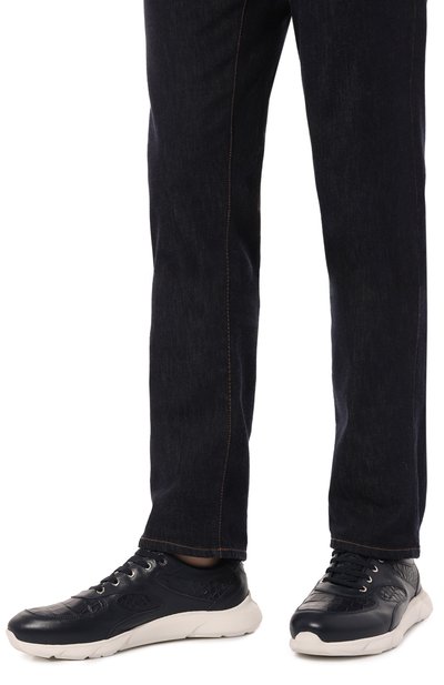 Кроссовки marte с отделкой из кожи аллигатора ARTIOLI, арт. 0S544/CALF/ALLIGAT/FABRIC MARTE, фото 3