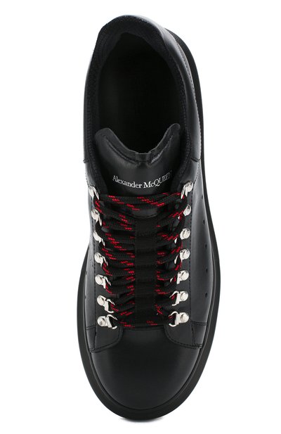 Кожаные кеды oversized ALEXANDER MCQUEEN черного цвета по цене 59950 руб., арт. 604248/WHRWA, фото 5 Кожаные кеды oversized ALEXANDER MCQUEEN, арт. 604248/WHRWA, фото 5