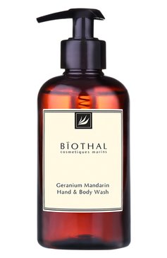 Жидкое мыло для тела и рук geranium & mandarin (300ml) BIOTHAL бесцветного цвета, арт. 7930077270125 | Фото 1 (Назначение: Для рук, Для тела; Региональные ограничения белый список (Axapta Mercury): Не проставлено; Тип продукта: Мыло; Нос: Не проставлено; Статус проверки: Проверена категория)