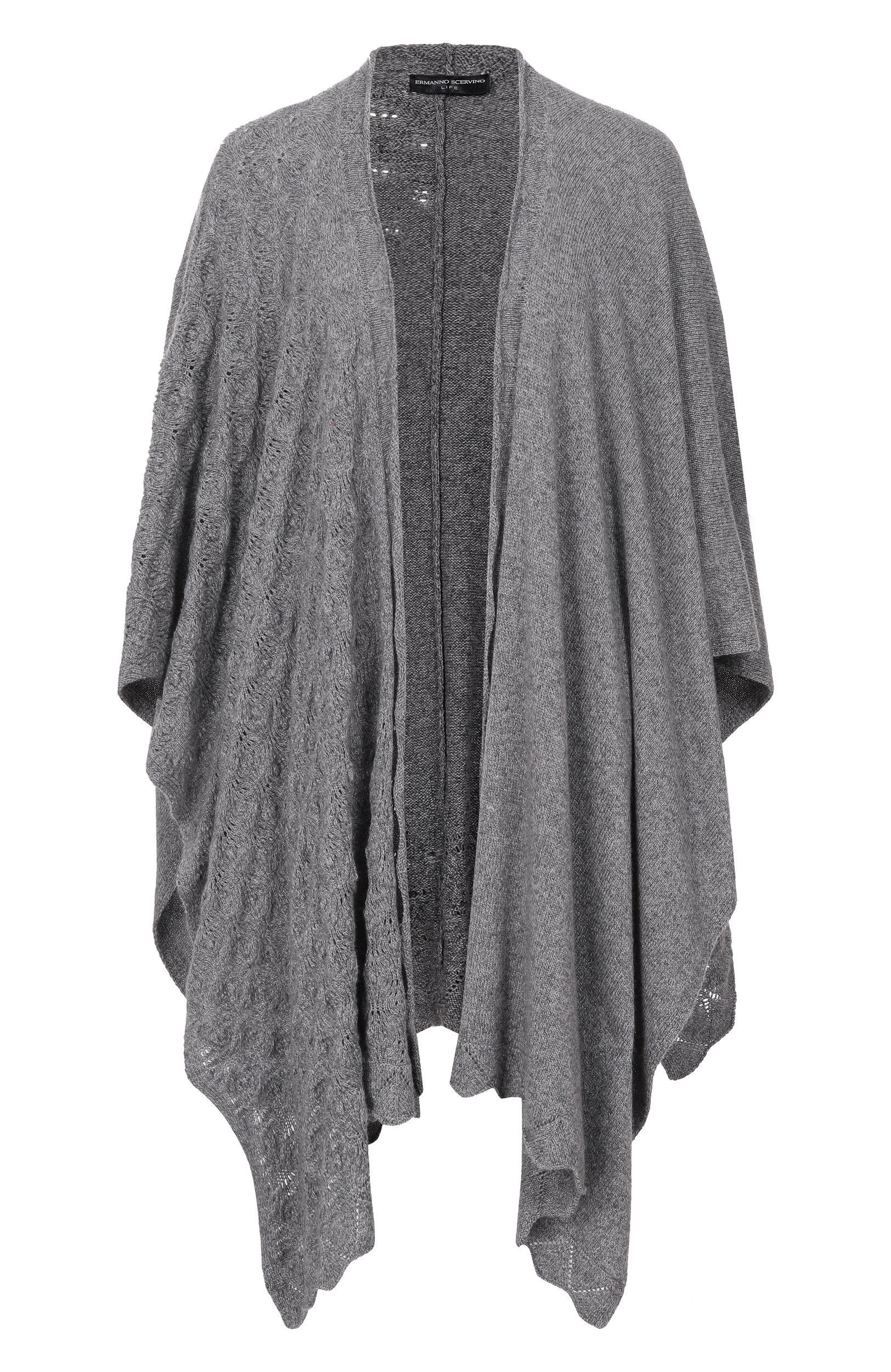 Накидка из шерсти и вискозы ERMANNO SCERVINO, арт. D494R500T0N, фото 1