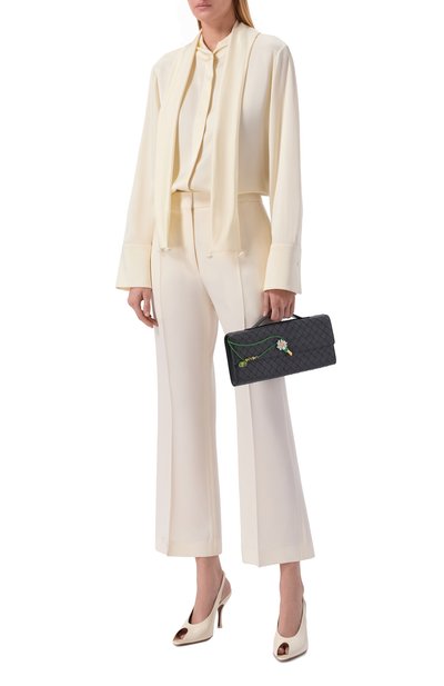 клатч andiamo BOTTEGA VENETA темно-синего цвета по цене 459500 руб., арт. 836810/V4SCH, фото 3 клатч andiamo BOTTEGA VENETA, арт. 836810/V4SCH, фото 3