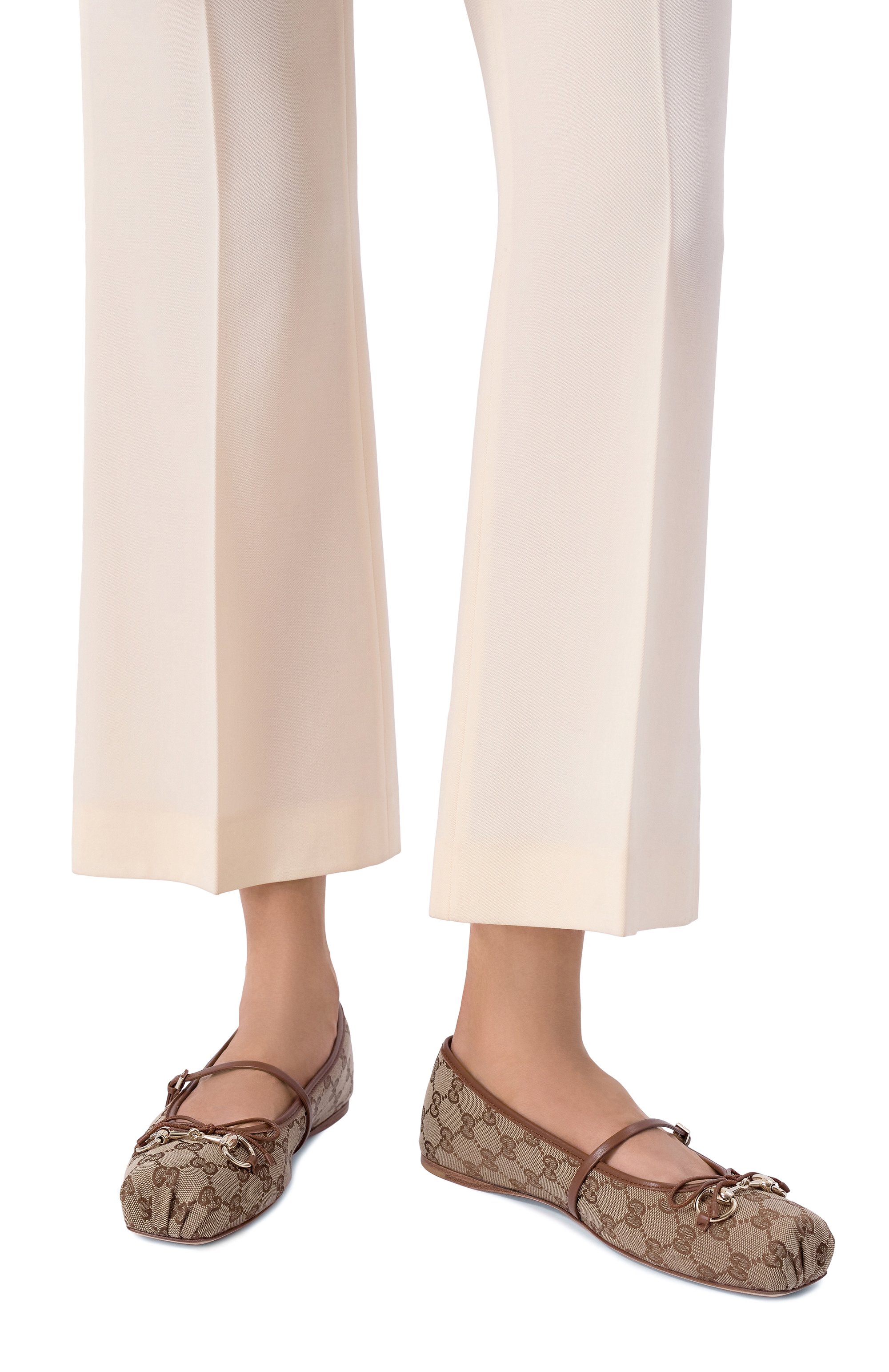 Текстильные балетки horsebit GUCCI, арт. 814321/FAD6C, фото 2