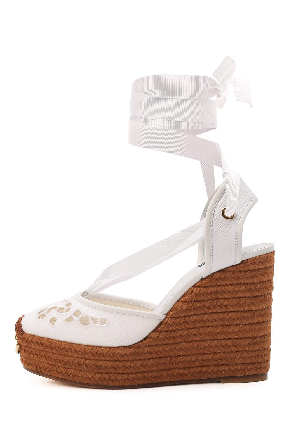 Текстильные босоножки lola DOLCE & GABBANA, арт. CZ0272/AY154, фото 4