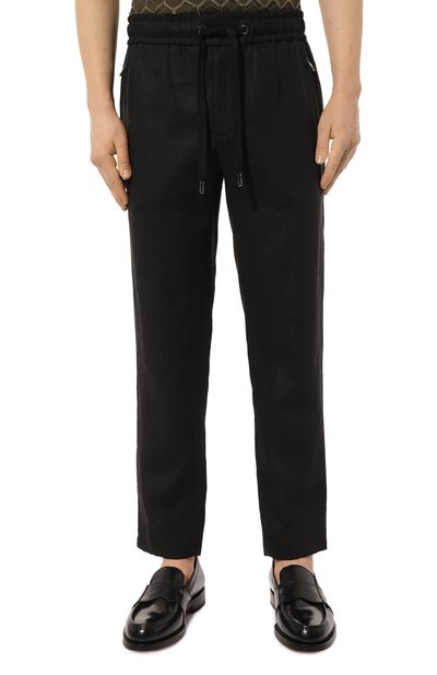 Льняные брюки DOLCE & GABBANA, арт. GVZAET/GG862, фото 3