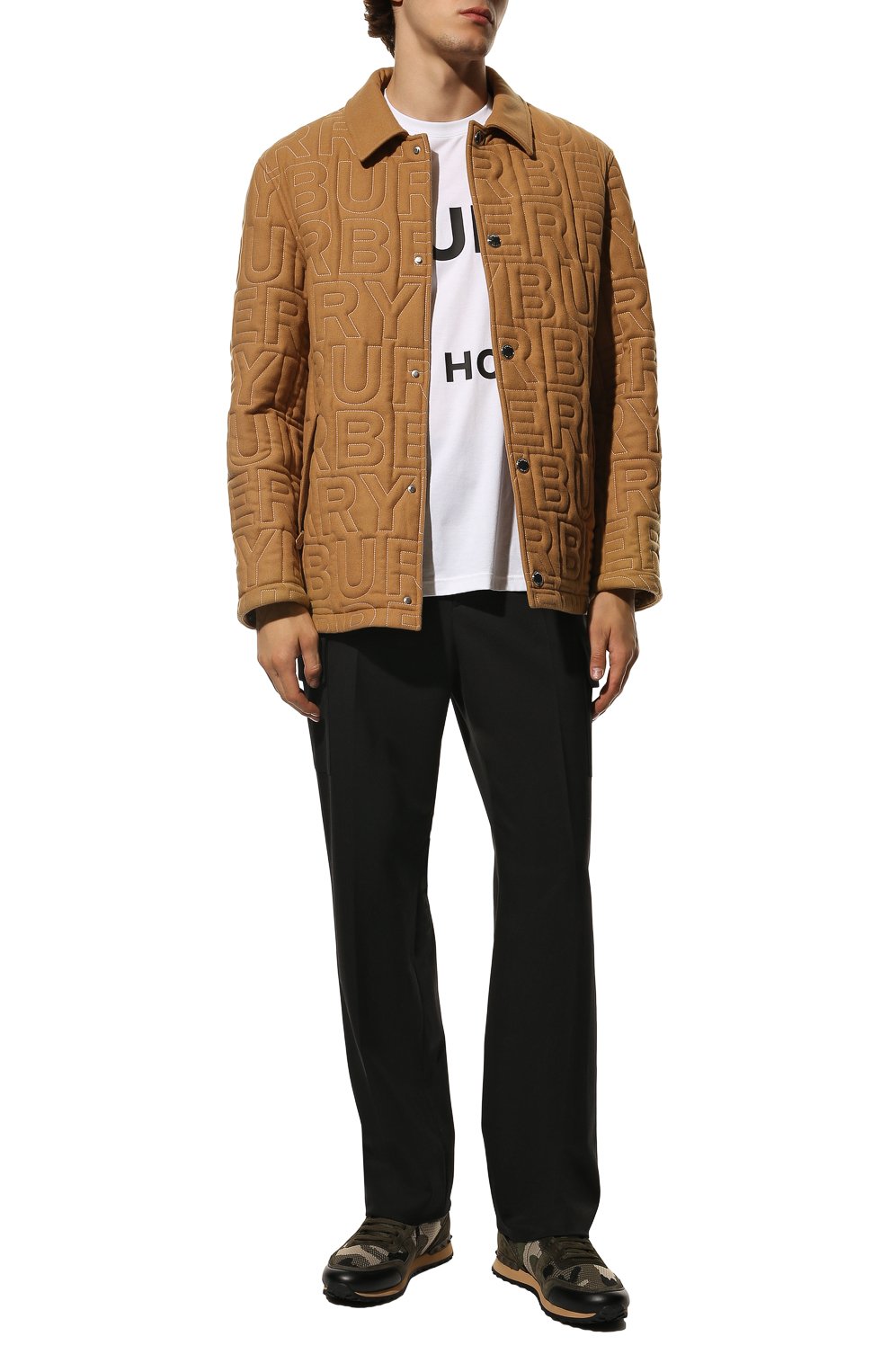 Комбинированные кроссовки rockrunner VALENTINO хаки цвета по цене 65300 руб., арт. VY2S0723/QRK, фото 2 Комбинированные кроссовки rockrunner VALENTINO, арт. VY2S0723/QRK, фото 2