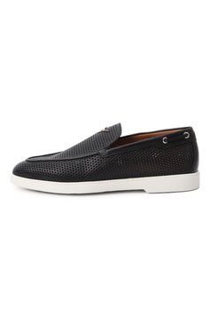 Мужские кожаные лоферы GIUSEPPE ZANOTTI DESIGN черного цвета, арт. EU50022 | Фото 4 (Материал внешний: Натуральная кожа; Материал внутренний: Натуральная кожа; Нос: Не проставлено; Материал сплава: Проставлено; Стили: Кэжуэл)