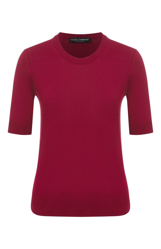 Пуловер из вискозы и хлопка Dolce & Gabbana FXG26T/JFMEB Бордовый FXG26T/JFMEB