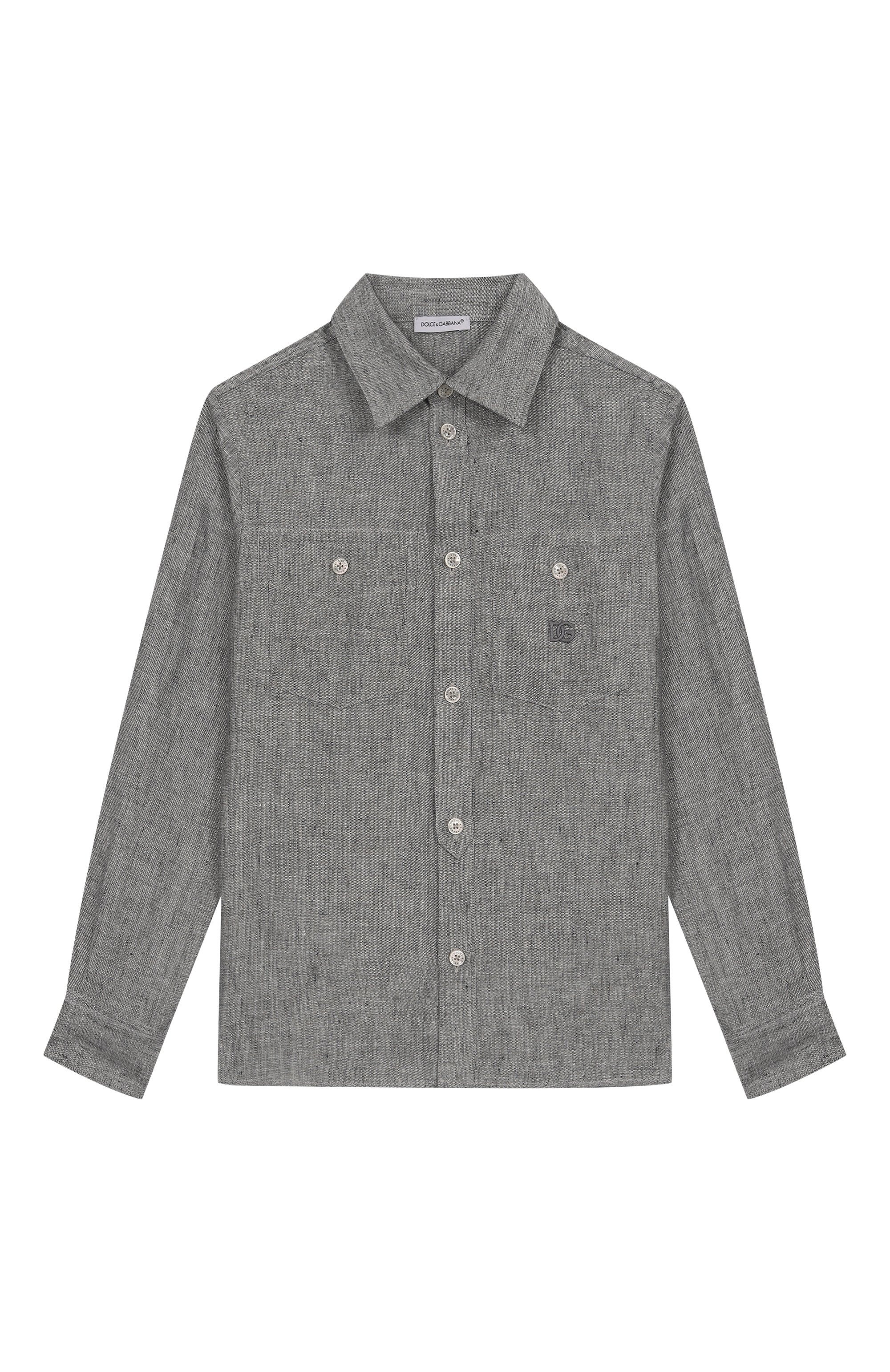 Льняная рубашка DOLCE & GABBANA, арт. L44S43/FU4MF/8-12+, фото 1