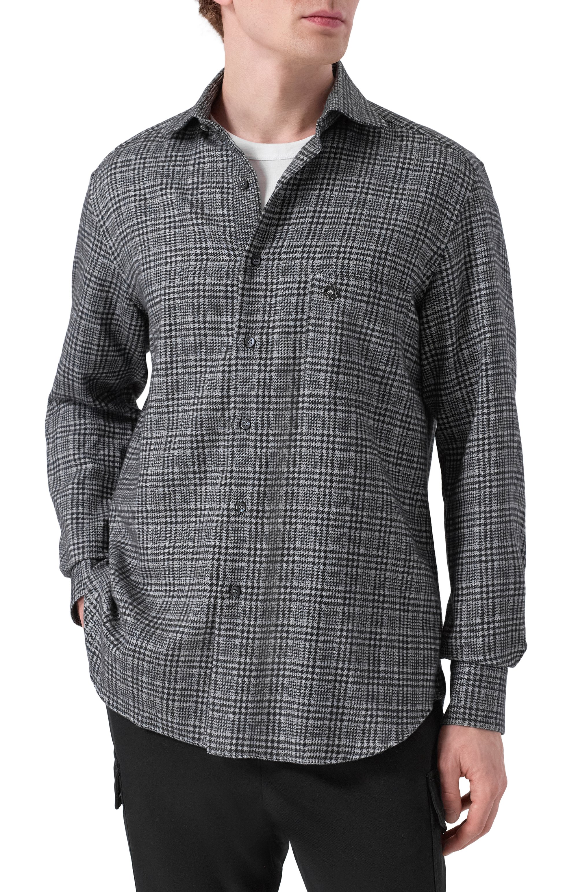 Рубашка из хлопка и кашемира STEFANO RICCI, арт. MC007960/R3064, фото 3