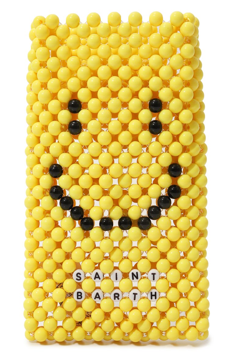 Чехол для телефона MC2 SAINT BARTH желтого цвета, арт. STBA/BEADED PH0NE H0LDER/00202D | Фото 1 (Материал: Пластик; Региональные ограничения белый список (Axapta Mercury): Не проставлено; Нос: Не проставлено)