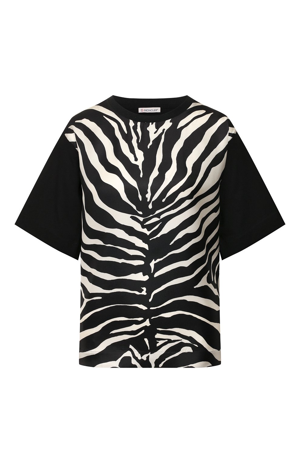 Футболка из смеси шелка и хлопка MONCLER, арт. F1-093-8C736-00-A0110, фото 1
