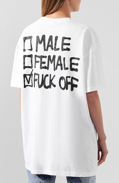 Хлопковая футболка VETEMENTS, арт. UAH21TR512 1600/W, фото 4