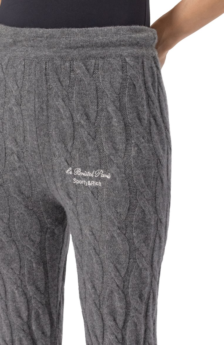 Брюки из кашемира и шерсти sporty & rich x le bristol paris SPORTY AND RICH, арт. PA041517619GY03, фото 5